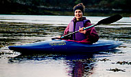 Jill returning from a paddle. wildlife paintings