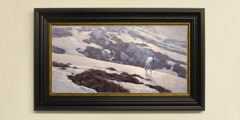 Framed mountain-hares print for sale