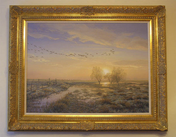 Geese at Sunrise - Painting Commission