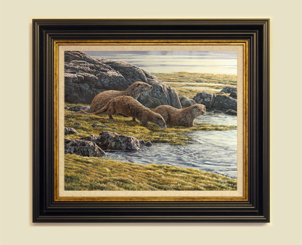 Framed otter print for sale