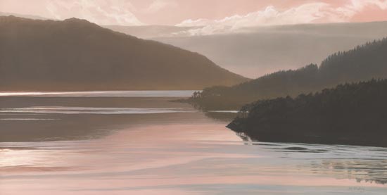 Loch Sunart - Landscape painting in oils depicting a Scottish Loch